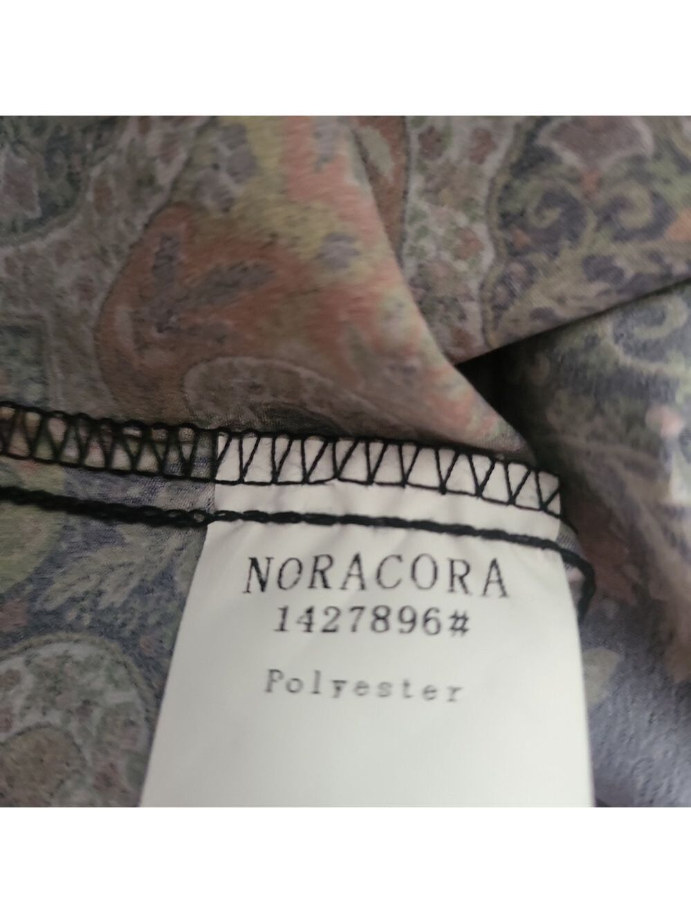 Noracora Black Floral Boho Midi Dress Small Embroidered Border NWT - Picture 8 of 8